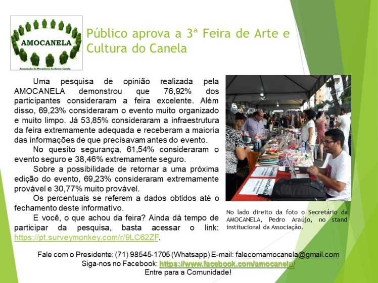 amocanela feira dados