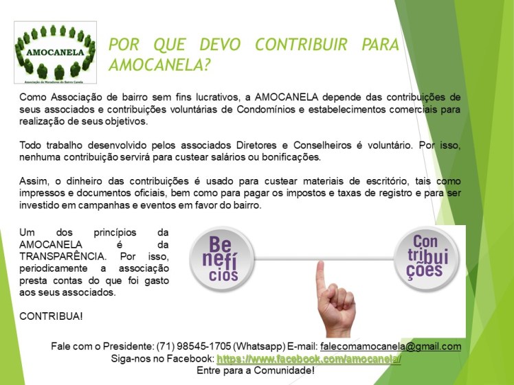 amocanela CONTRIBUIÇÕES