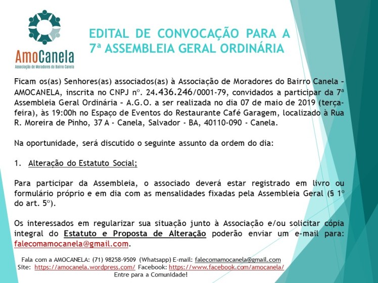 EDITAL 7ª AGO amocanela