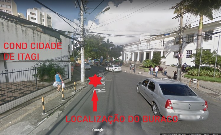 localização do buraco